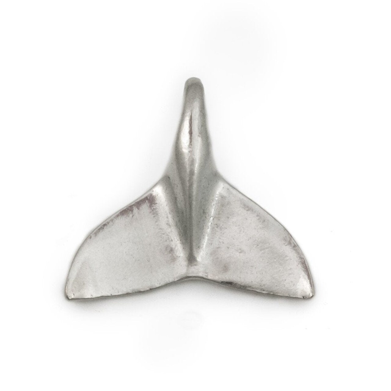 28x27mm Antique Silver Plated Whale Tail Pendant (Package of 1)